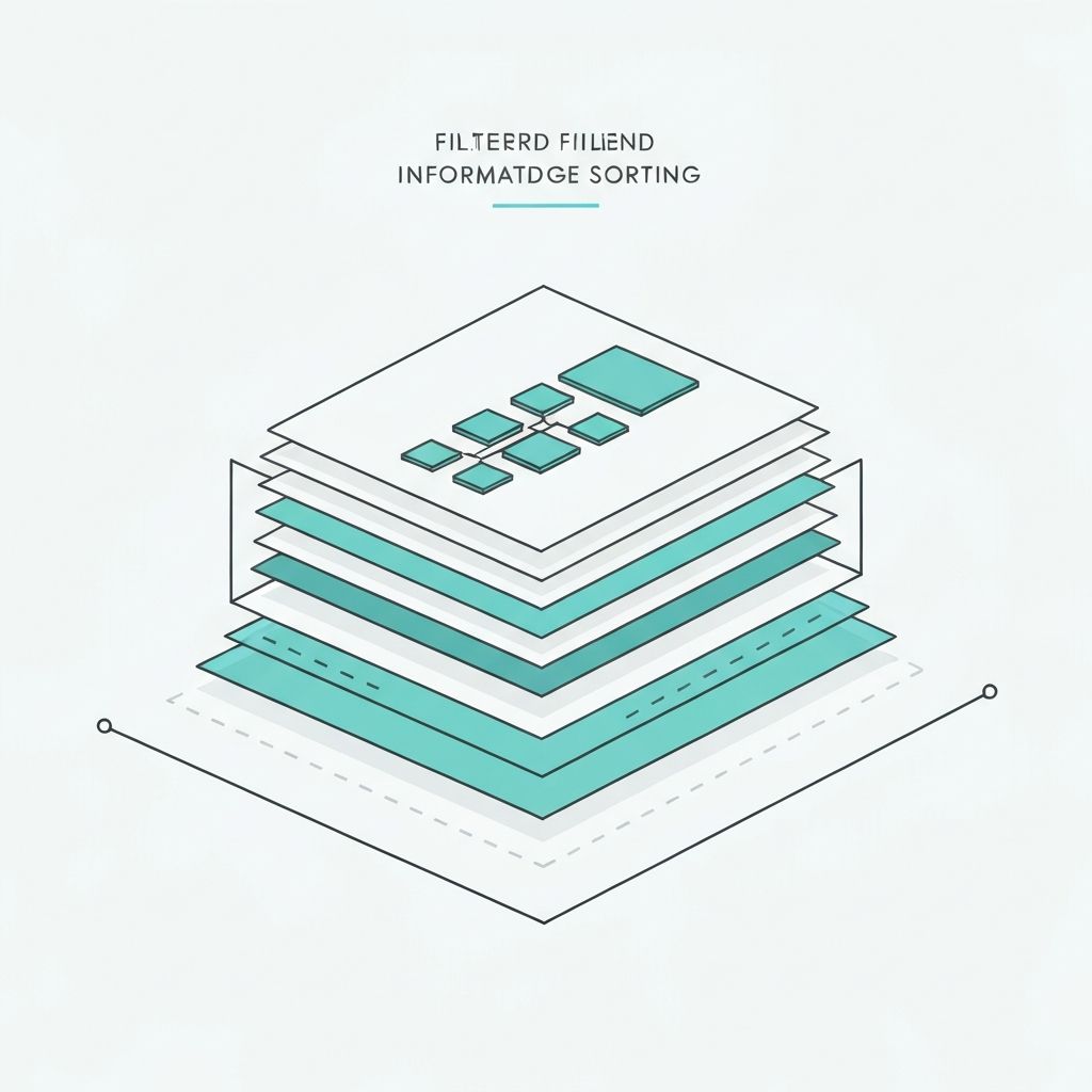 Sortierung von Ernährungsinformationen - klare Struktur und Übersicht